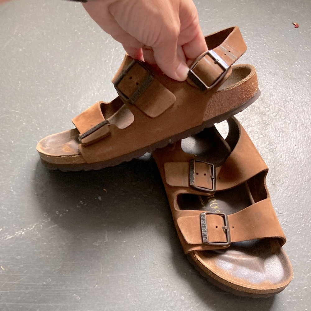 Birkenstock 38 three buckle sandals